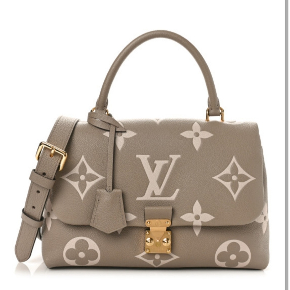Louis Vuitton Empreinte Monogram Giant Madeline MM in Dove Grey
